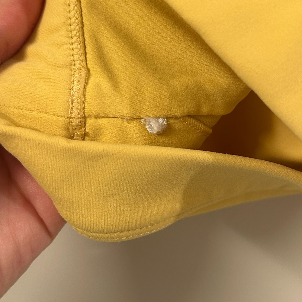 Yellow Alphalete Sports Bra and Shorts Set - Picture 5 of 7